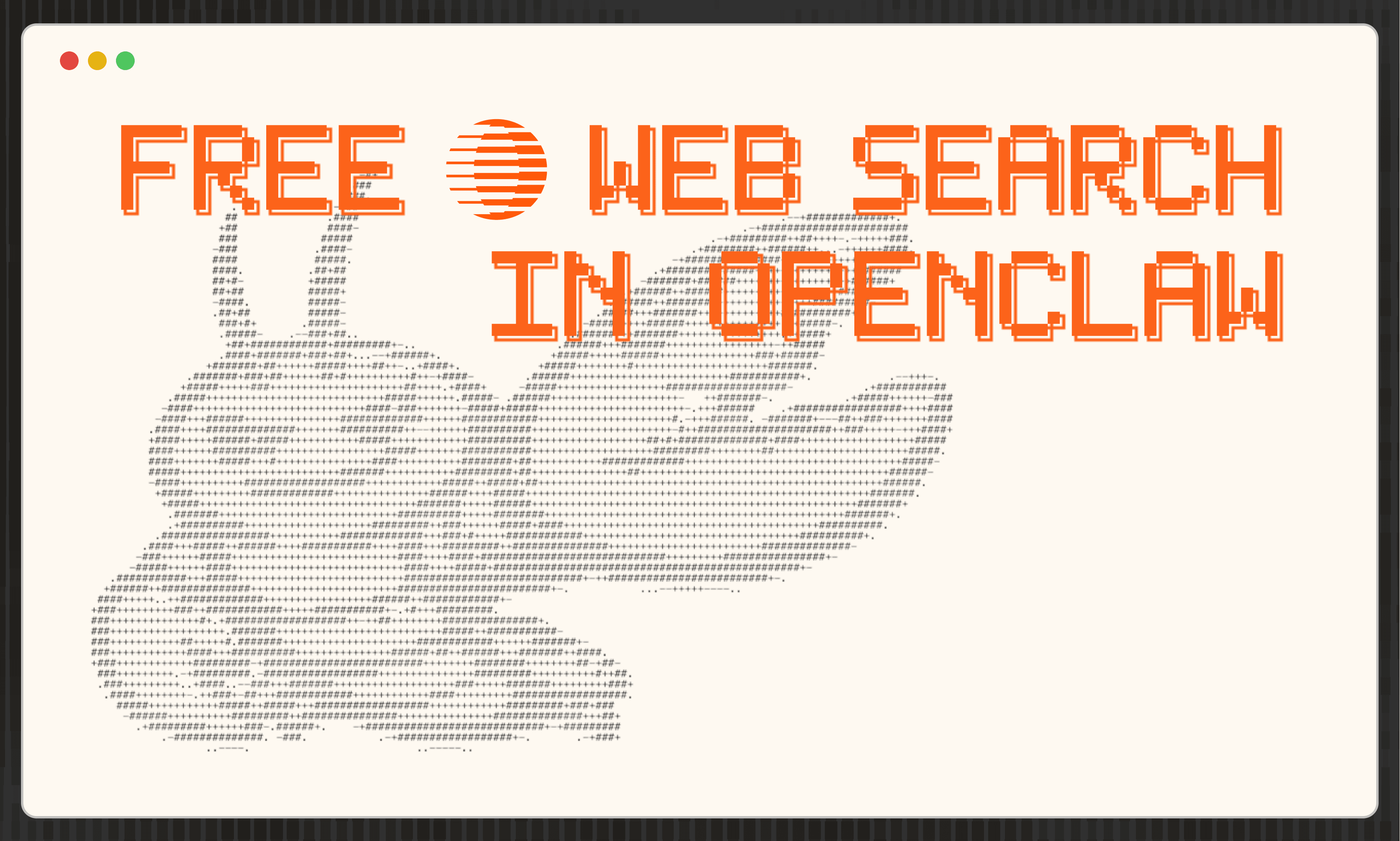 OpenClaw now has free, LLM-optimized web search by default powered by Parallel