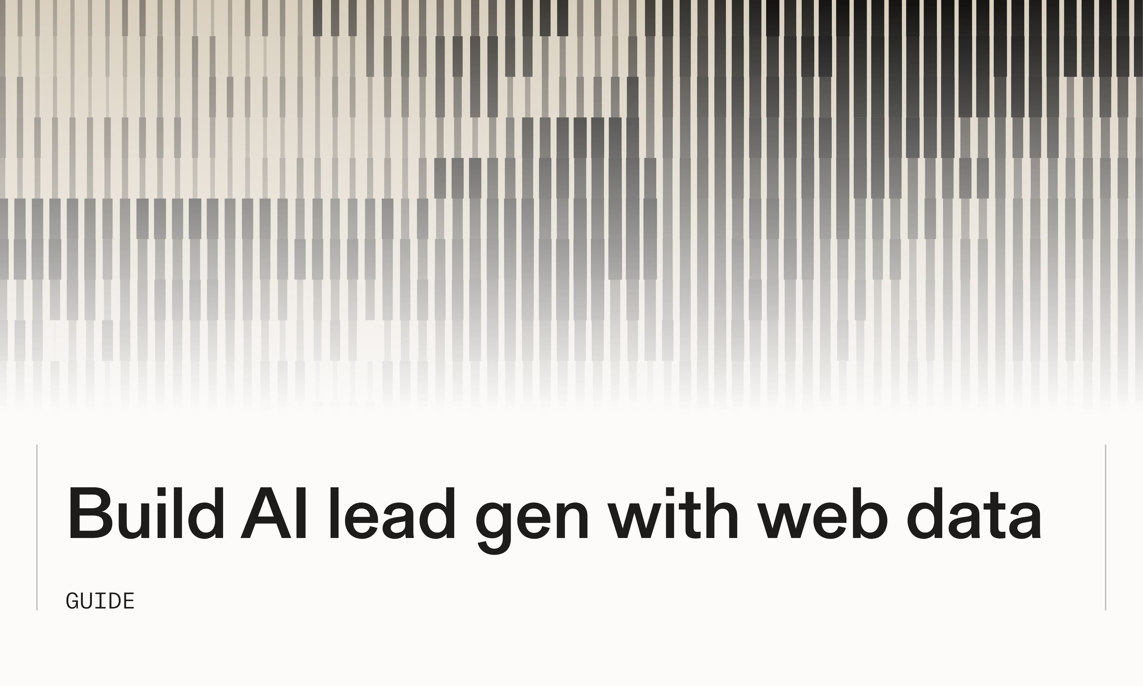 How to build an AI lead generation pipeline using live web data