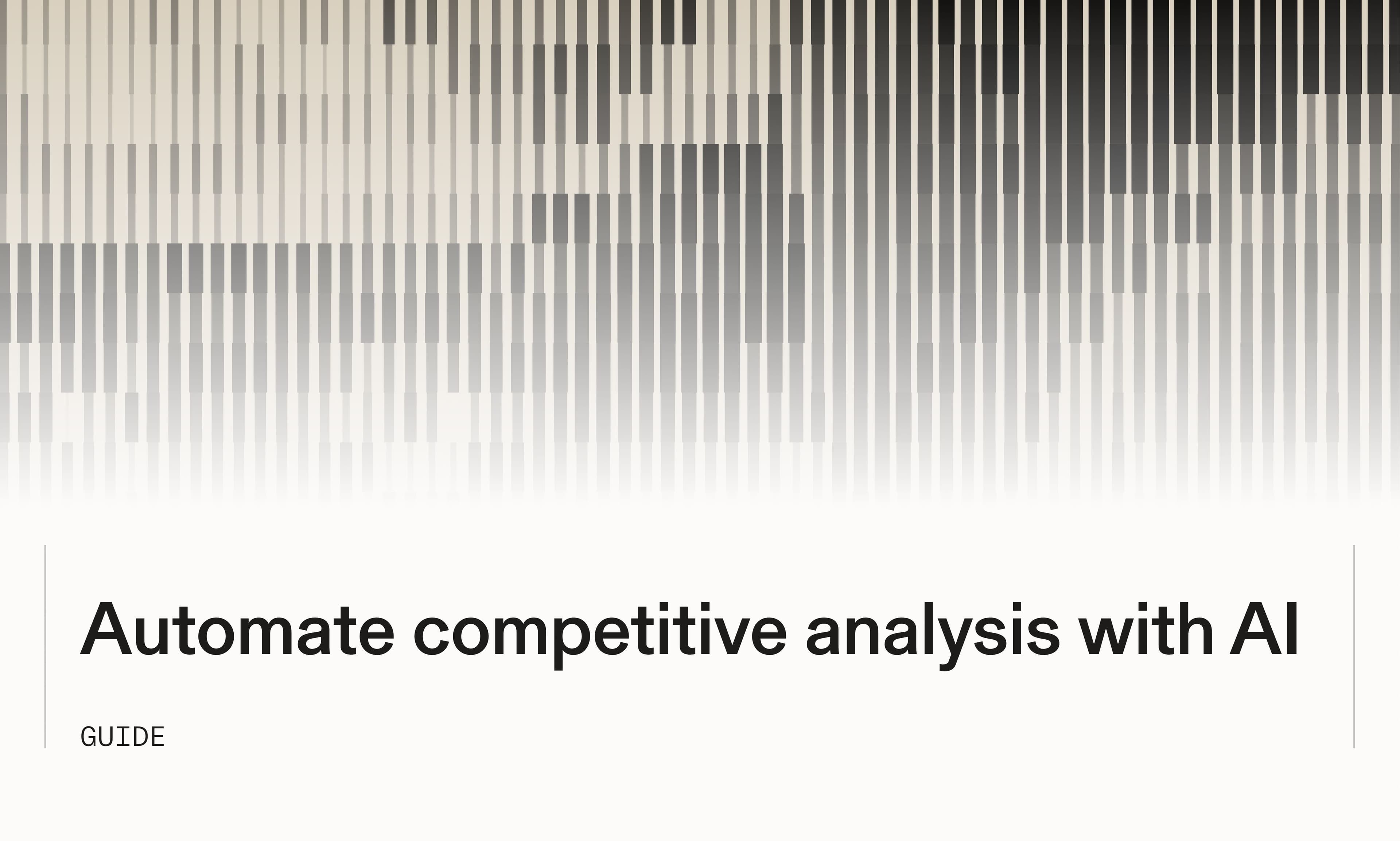 How to automate competitor analysis with AI agents