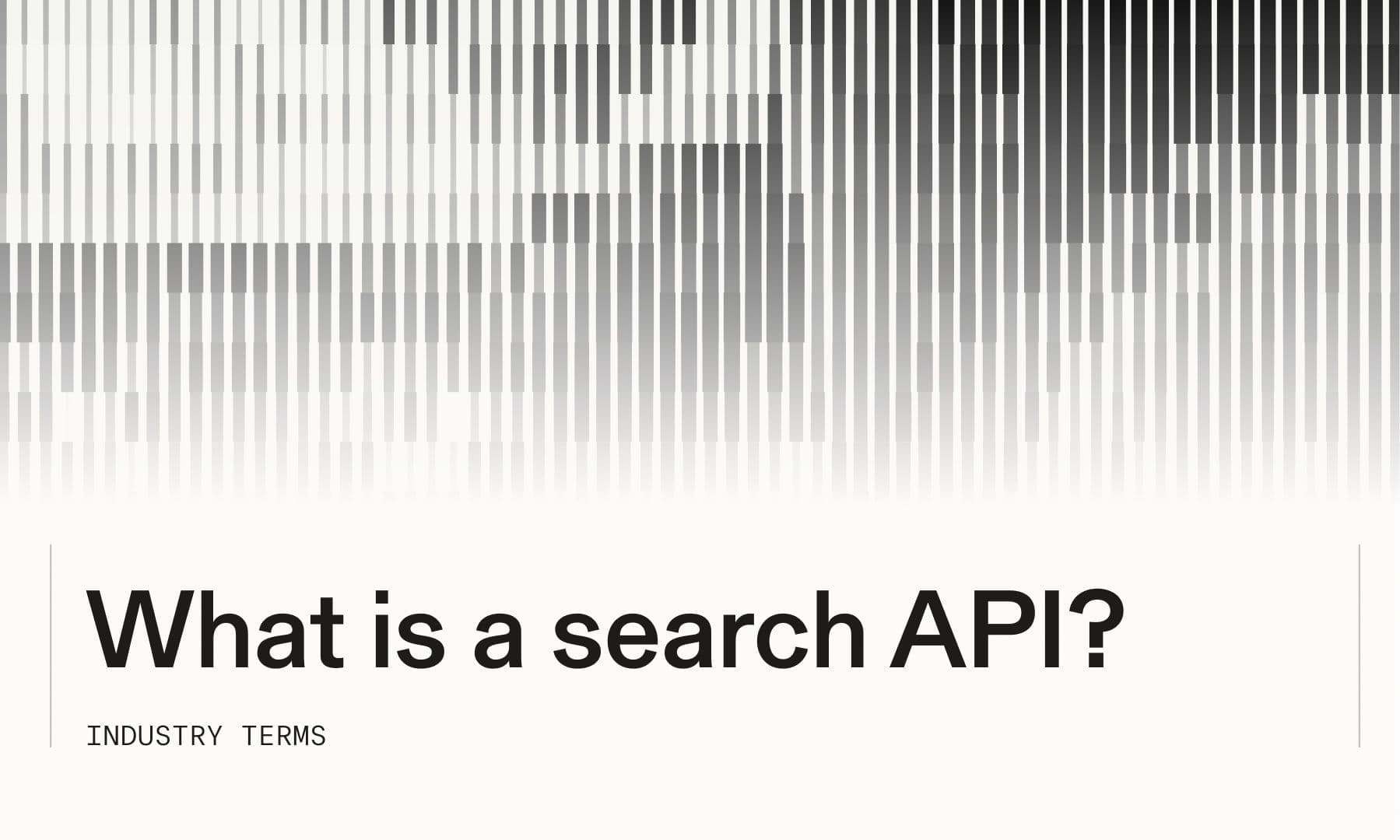 What is a web search API? | Parallel