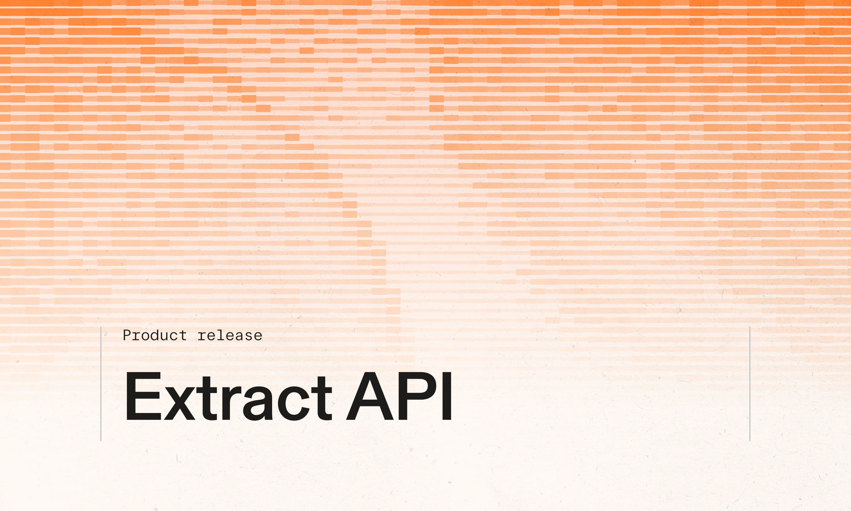 Product release: Extract