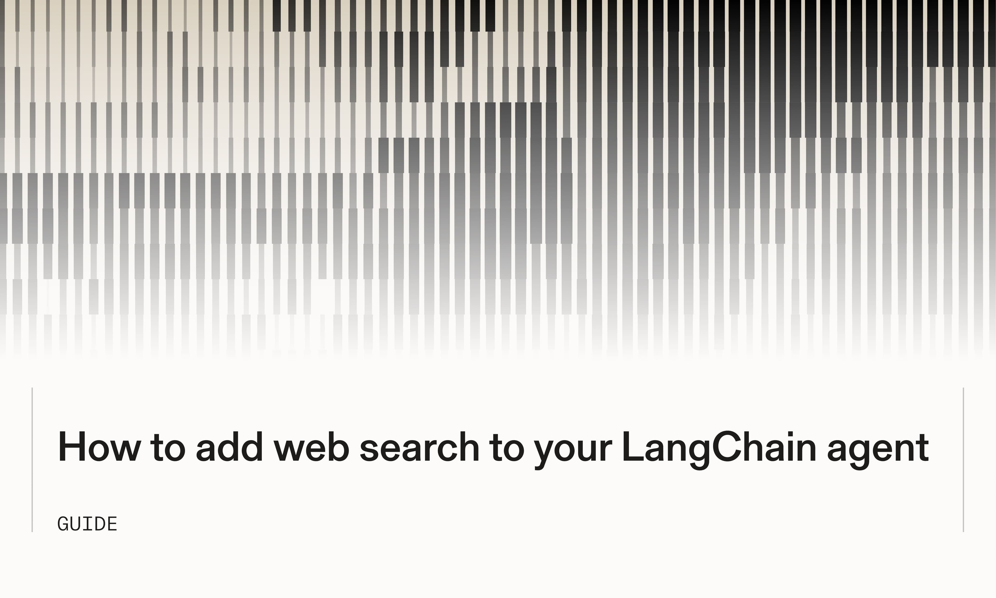 How to add web search to your LangChain agent