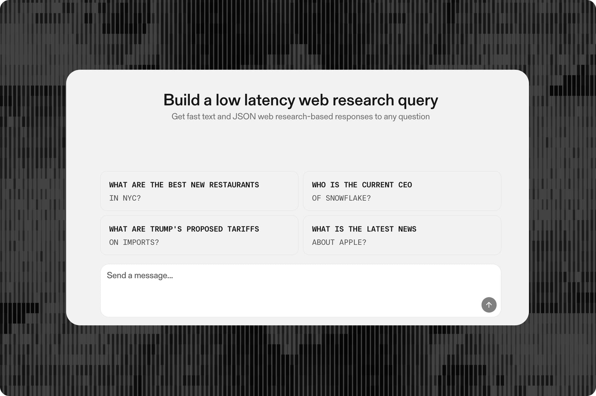 Introducing the Parallel Chat API | Parallel Web Systems | Web Search ...